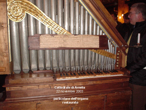 Organo donato alla Cattedrale di Amelia